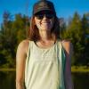 DSG Outerwear Women’s Razor Back Fishing Tank Tops | UPF 50+, Moisture Wicking, Quick Dry(Lilypad Green)