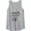 Mossy Oak Fishing Bass Open Water Classic Black Logo Tank Top(Heather Grey)
