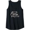 Mossy Oak Fishing Bass Target Ocean Outdoors Grey Logo Tank Top(Black)
