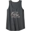 Mossy Oak Fishing Bass Target Ocean Outdoors Grey Logo Tank Top(Dark Heather Grey)