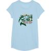 Mossy Oak Fishing Built For The Bite Fish Logo T-Shirt(Baby Blue)