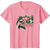 Mossy Oak Fishing Built For The Bite Fish Logo T-Shirt(Pink)