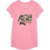 Mossy Oak Fishing Built For The Bite Fish Logo T-Shirt(Pink)