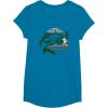 Mossy Oak Fishing Built For The Bite Fish Logo T-Shirt(Sapphire Blue)