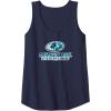 Mossy Oak Fishing Open Water Classic Blue Logo Tank Top(Navy Blue)