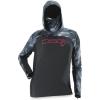 DSG Outerwear Women’s Chloe Hooded Sun Fishing Shirt | UPF Protection(Deep Waters/Mossy Oak Wake Form High Seas)