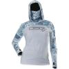DSG Outerwear Women’s Chloe Hooded Sun Fishing Shirt | UPF Protection(Glacier/Realtree Aspect Sky)