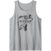 Mossy Oak Fishing Bass Open Water Classic Black Logo Tank Top(Heather Grey)