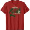 Mossy Oak Fishing Built For The Bite Fish Logo T-Shirt(Cranberry Red)