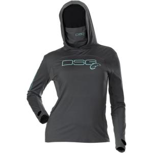 DSG Outerwear Women’s Chloe Hooded Sun Fishing Shirt | UPF Protection(Slate)