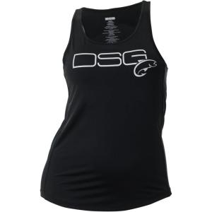 DSG Outerwear Women’s Razor Back Fishing Tank Tops | UPF 50+, Moisture Wicking, Quick Dry(Black)