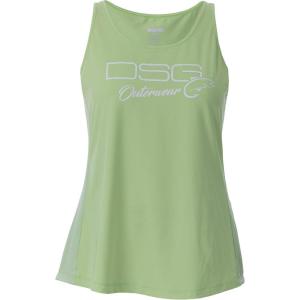 DSG Outerwear Women’s Razor Back Fishing Tank Tops | UPF 50+, Moisture Wicking, Quick Dry(Lilypad Green)