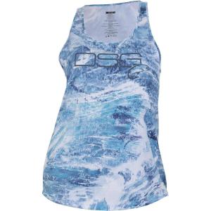 DSG Outerwear Women’s Razor Back Fishing Tank Tops | UPF 50+, Moisture Wicking, Quick Dry(Realtree Aspect Sky)