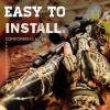 Camouflage Scope Skin Wrap – Easy to Install Military Grade Cast Vinyl Material with Matte Finish – Most Scopes up to 50mm diameter(Bottomland Pink)