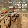 Camouflage Scope Skin Wrap – Easy to Install Military Grade Cast Vinyl Material with Matte Finish – Most Scopes up to 50mm diameter(Winter)