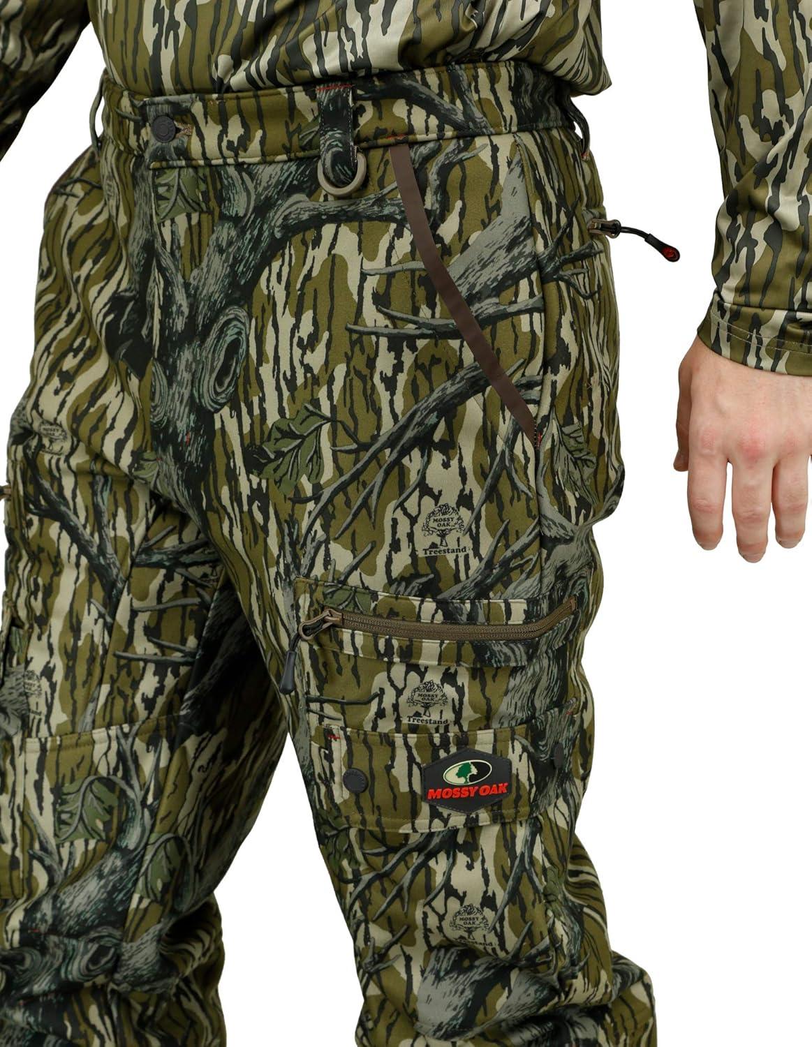 imageMossy Oak Sherpa Fleece Lined Camo Hunting Pants for MenOriginal Treestand