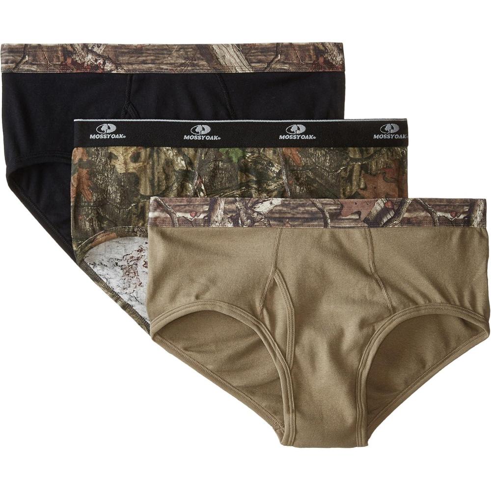 imageMossy Oak Mens Briefs 3PackAssorted BlackPrairie DustBreak Up Infinity