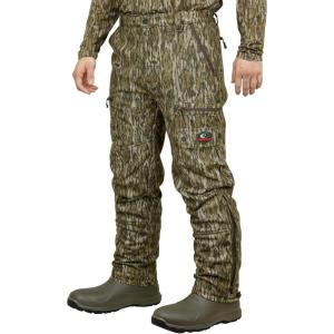 Mossy Oak Sherpa Fleece Lined Camo Hunting Pants for Men(Bottomland)