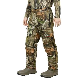 Mossy Oak Sherpa Fleece Lined Camo Hunting Pants for Men(Break-up Country)
