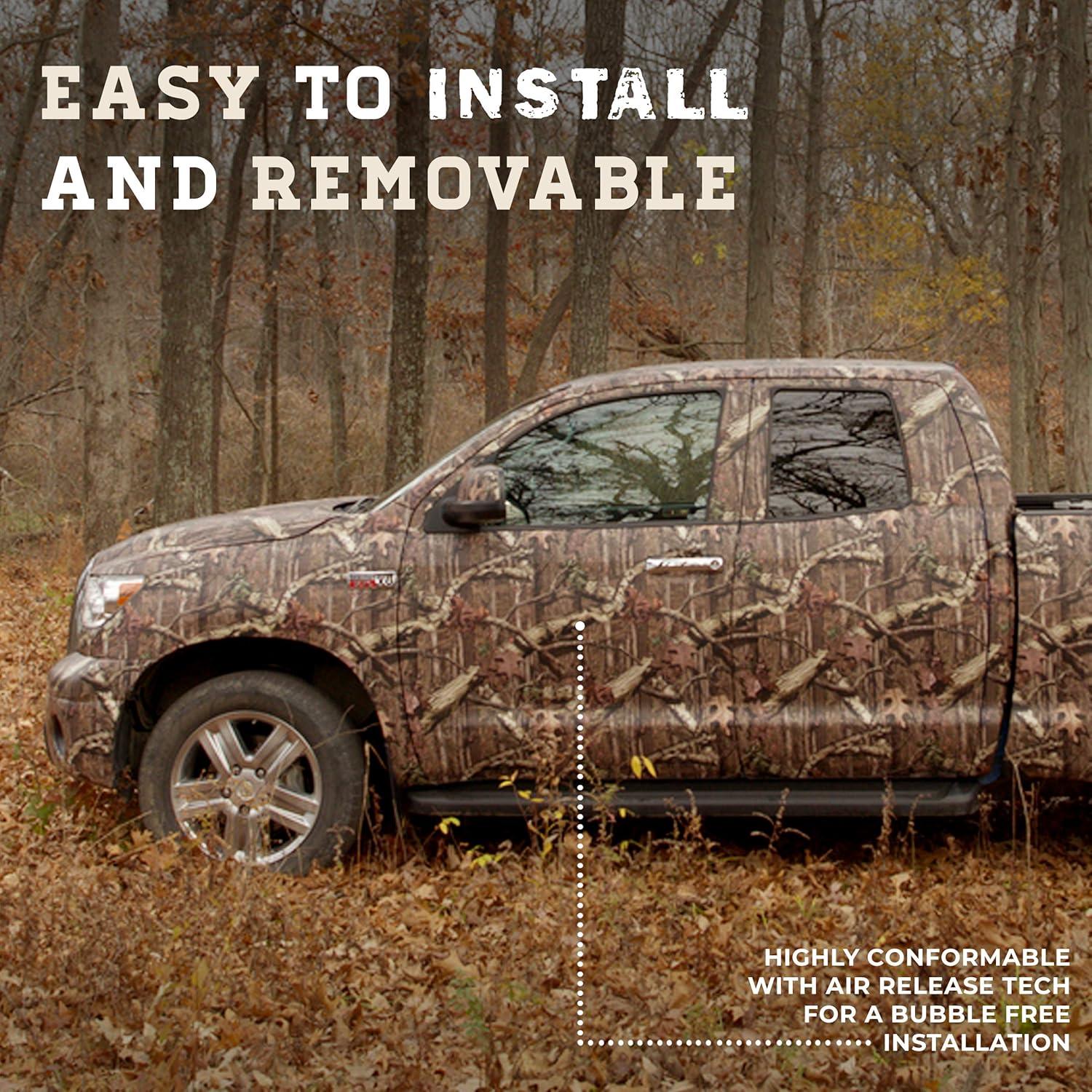 imageMossy Oak Graphics Full Body Obsession Camouflage Auto Wrap Camo Vinyl with A Matte Finish Extended Length Full Size Truck