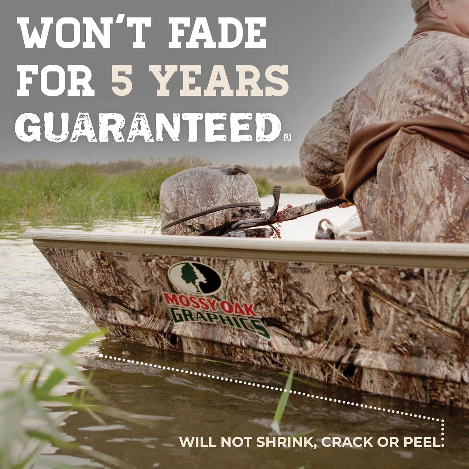 imageMossy Oak Graphics Obsession Camo Transom Boat Wrap Kit Easy to Install Vinyl Wrap with Matte Finish 18quot x 60quot Kit