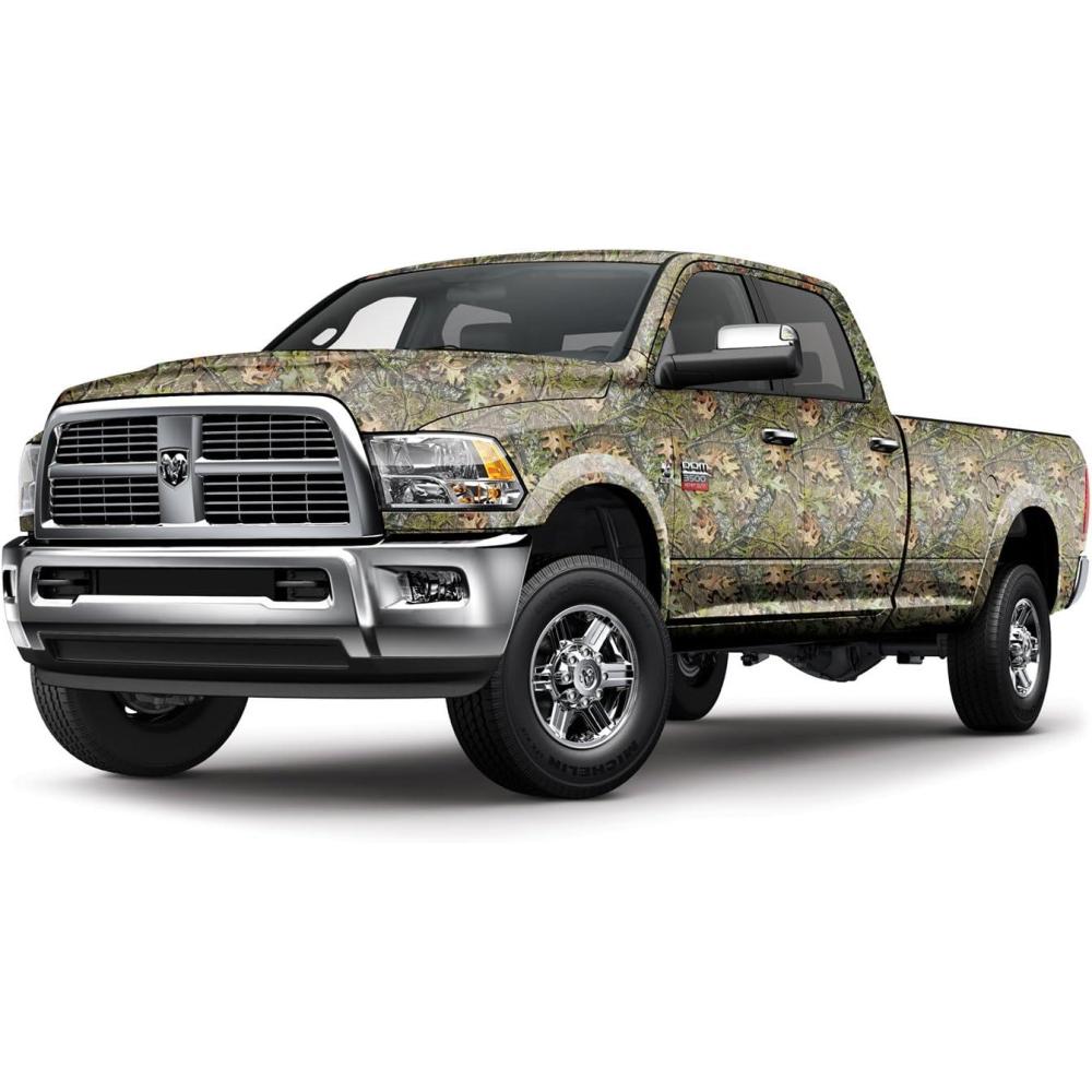 imageMossy Oak Graphics Full Body Obsession Camouflage Auto Wrap Camo Vinyl with A Matte Finish Extended Length Full Size Truck