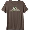 Mossy Oak Obsession Camouflage Classic Outdoors Logo Premium Tri-blend T-Shirt(Brown)
