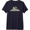 Mossy Oak Obsession Camouflage Classic Outdoors Logo Premium Tri-blend T-Shirt(Navy Blue)