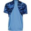 Mossy Oak Elements Short Sleeve Performance Moisture Wicking Fishing Shirt for Men(Marlin & Ocean Blue)