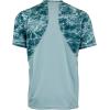 Mossy Oak Elements Short Sleeve Performance Moisture Wicking Fishing Shirt for Men(Spindrift & Blue Horizon)