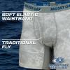 Mossy Oak Fishing Mens Boxer Briefs, Quick Dry & Anti Chafing Underwear(Marlin)