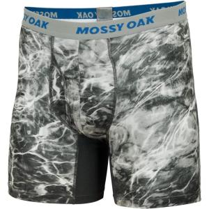Mossy Oak Fishing Mens Boxer Briefs, Quick Dry & Anti Chafing Underwear(Manta)