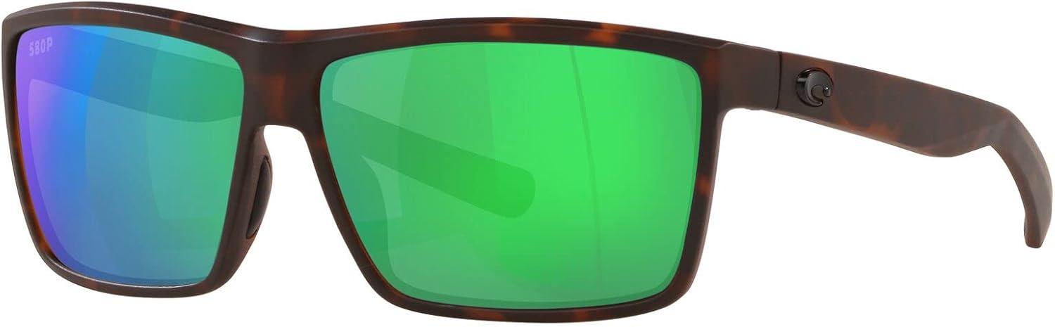 imageCosta Del Mar Mens Brine SunglassesMatte TortoiseGreen Mirrored Polarized580p