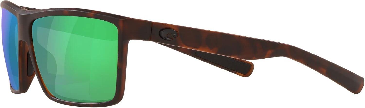 imageCosta Del Mar Mens Brine SunglassesMatte TortoiseGreen Mirrored Polarized580p