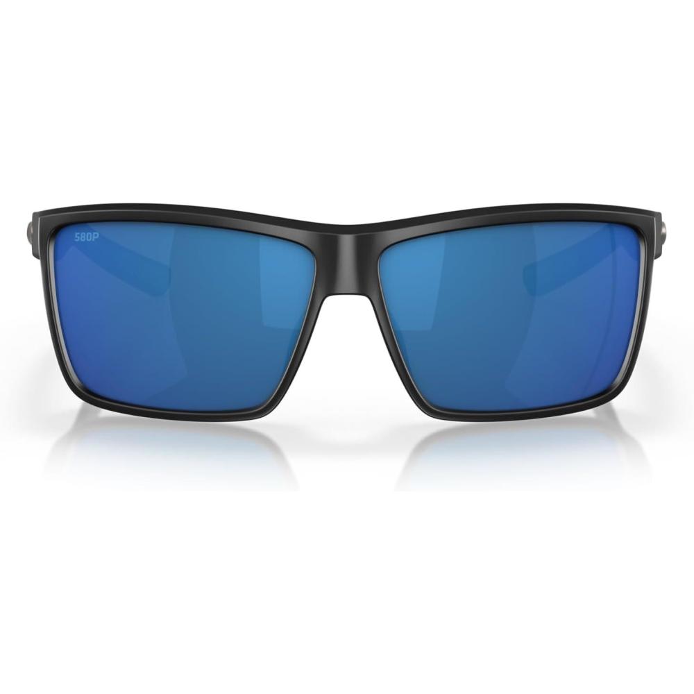 imageCosta Del Mar Mens Brine SunglassesMatte BlackBlue Mirrored Polarized 580p