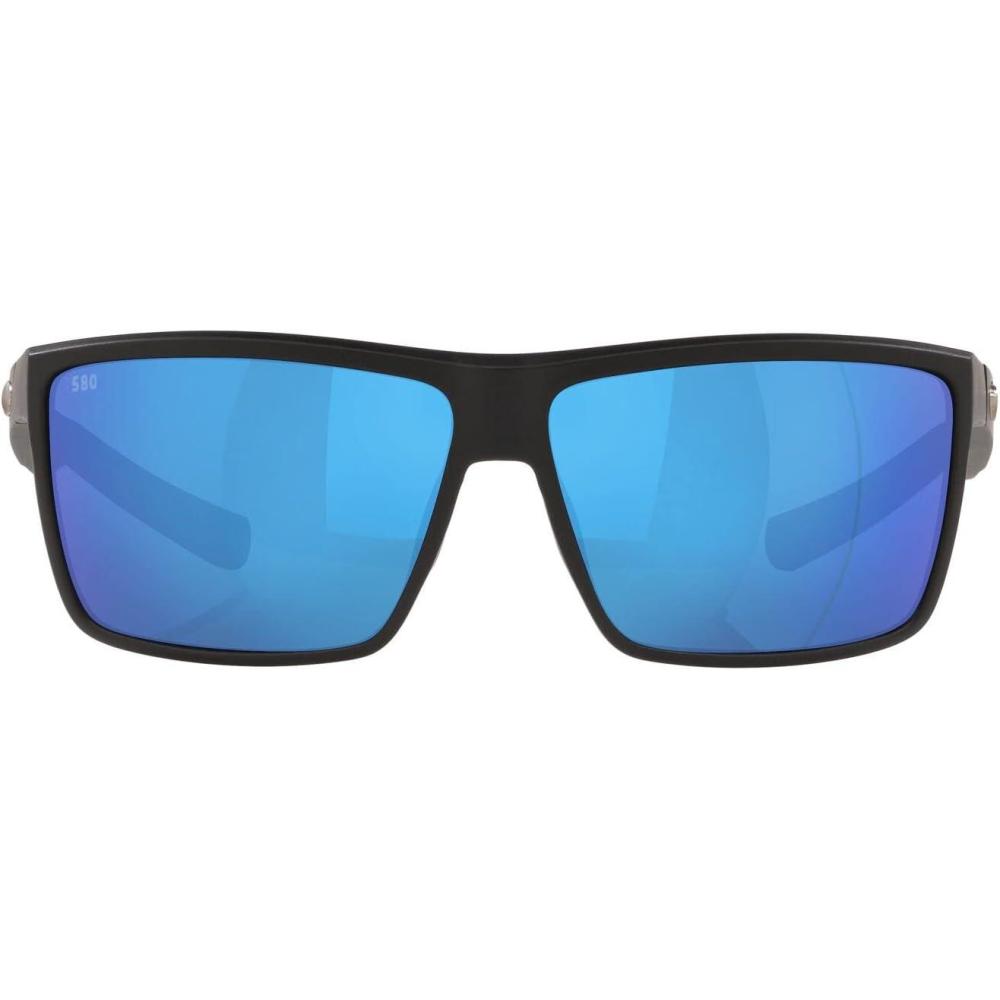 imageCosta Del Mar Mens Brine SunglassesMatte BlackBlue Mirrored Polarized580g