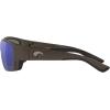 Costa Del Mar Men’s Brine Sunglasses(Matte Steel/Grey Blue Mirrored Polarized-580g)