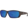 Costa Del Mar Men’s Brine Sunglasses(Matte Steel/Grey Blue Mirrored Polarized-580p)