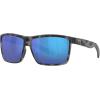 Costa Del Mar Men’s Brine Sunglasses(Tiger Shark/Blue Mirrored Polarized-580g)