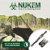 Nukem Grab & Go Hunting Ground Blind – Mossy Oak New Bottomland – Lightweight Stake-Free Pop Up Turkey & Deer Blind (Regular)