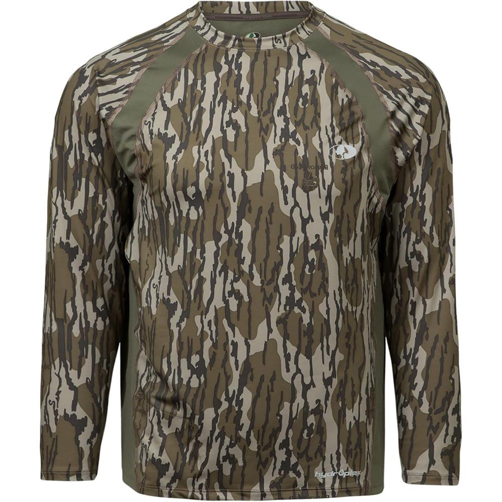 imageMossy Oak Mens Men Lightweight Camo Shirts HuntingOriginal Bottomland