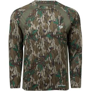 Mossy Oak Mens Men Lightweight Camo Shirts Hunting(Greenleaf)