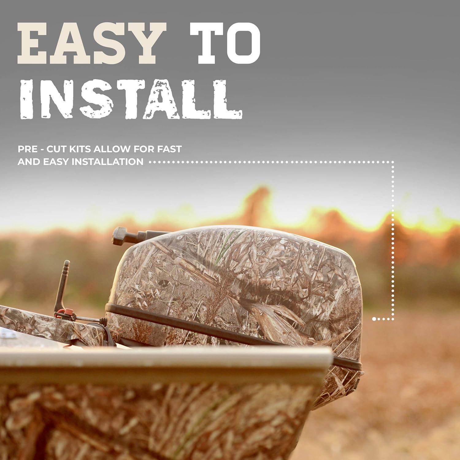 imageMossy Oak Graphics Obsession Camo Boat Motor Wrap Kit Easy to Install Vinyl Wrap with Matte Finish 20 HP Or Less Kit
