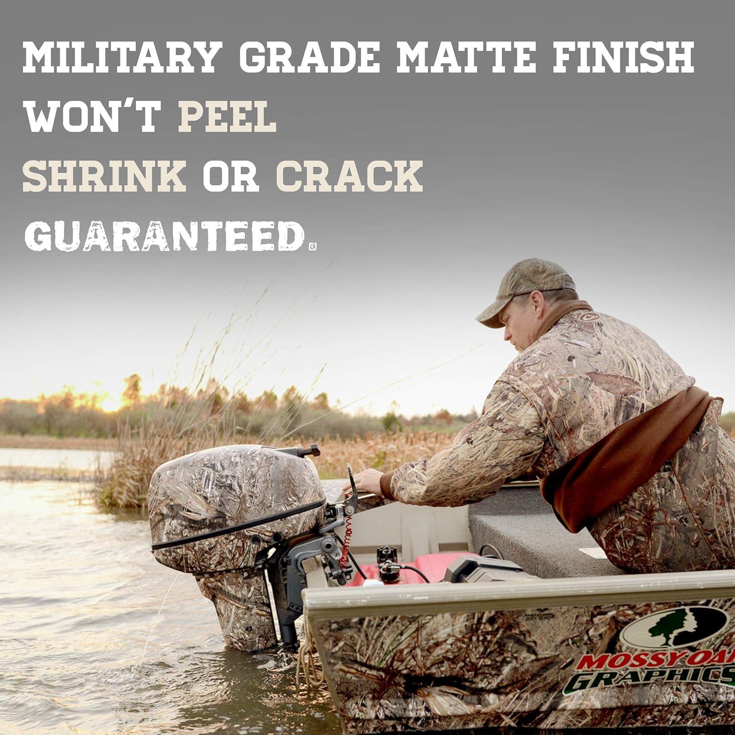 imageMossy Oak Graphics Obsession Camo Boat Motor Wrap Kit Easy to Install Vinyl Wrap with Matte Finish 20 HP Or Less Kit