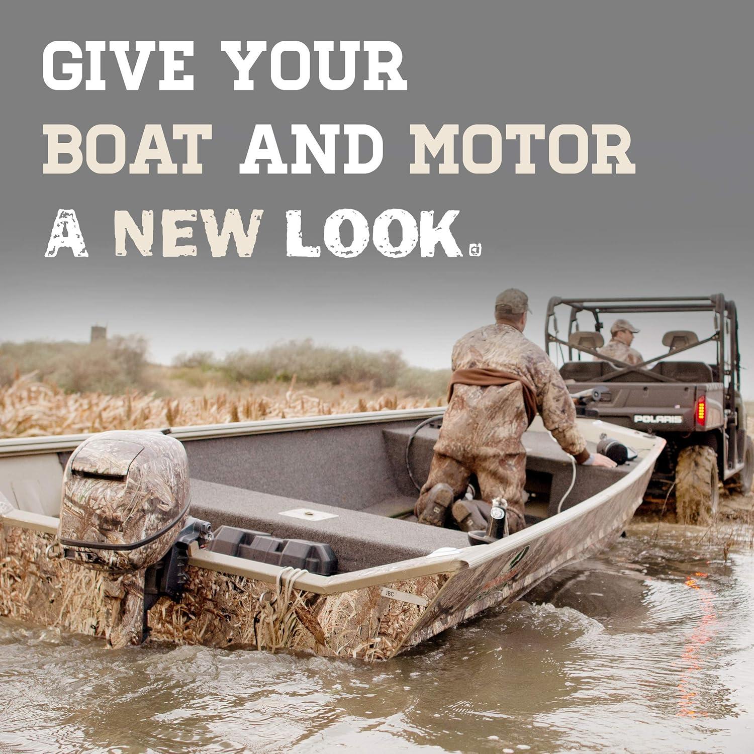 imageMossy Oak Graphics Obsession Camo Transom Boat Wrap Kit Easy to Install Vinyl Wrap with Matte Finish 24quot x 100quot Kit