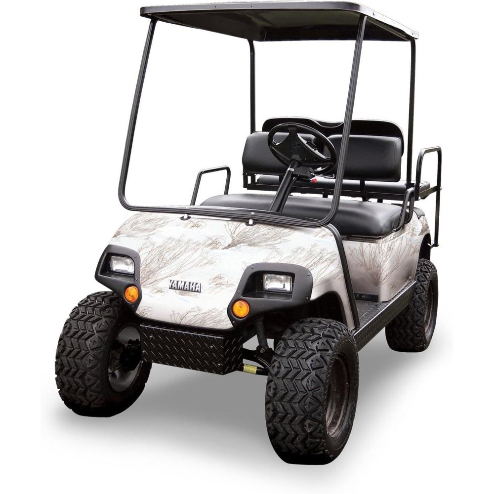 imageMossy Oak Graphics Camouflage Golf Cart Wrap nofade 3M Vinyl with Matte Finish Many Mossy Oak PatternsWinter Brush