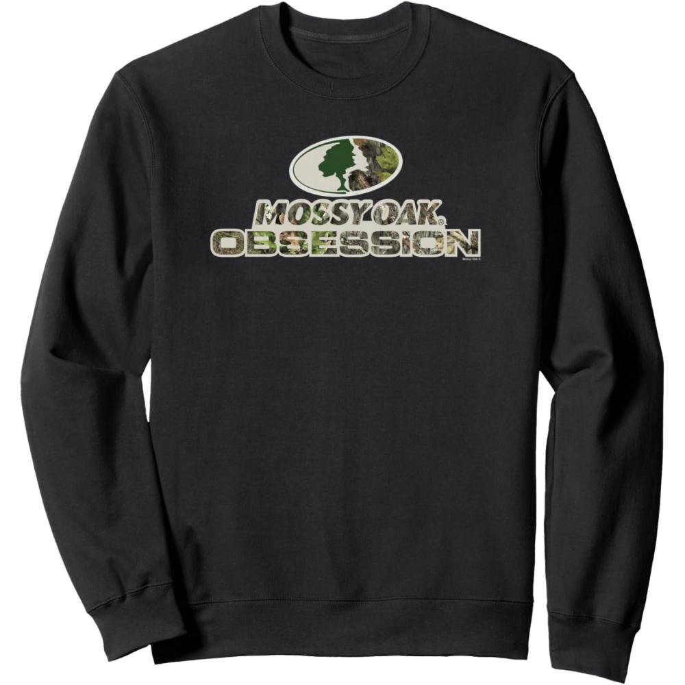 imageMossy Oak Obsession Camouflage Classic Outdoors Logo SweatshirtBlack