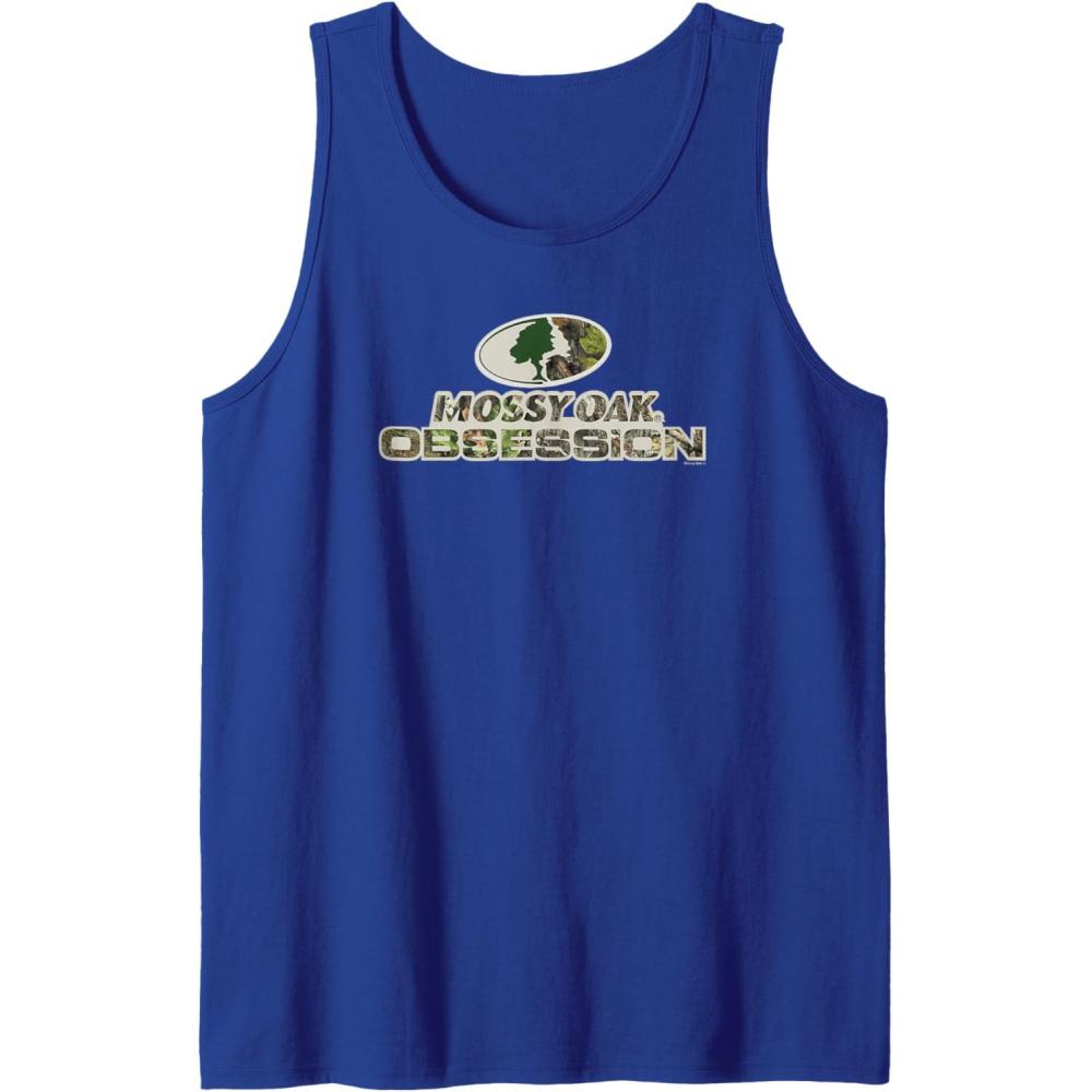 imageMossy Oak Obsession Camouflage Classic Outdoors Logo Tank TopRoyal Blue
