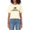 Mossy Oak Obsession Camouflage Classic Outdoors Logo Women’s Crop Top(Beige)