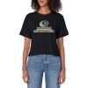 Mossy Oak Obsession Camouflage Classic Outdoors Logo Women’s Crop Top(Black)